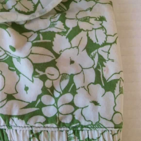 Ann Taylor Loft Floral Tiered Ruffle Empire Waist Sundress S Green White Pattern - Picture 16 of 16